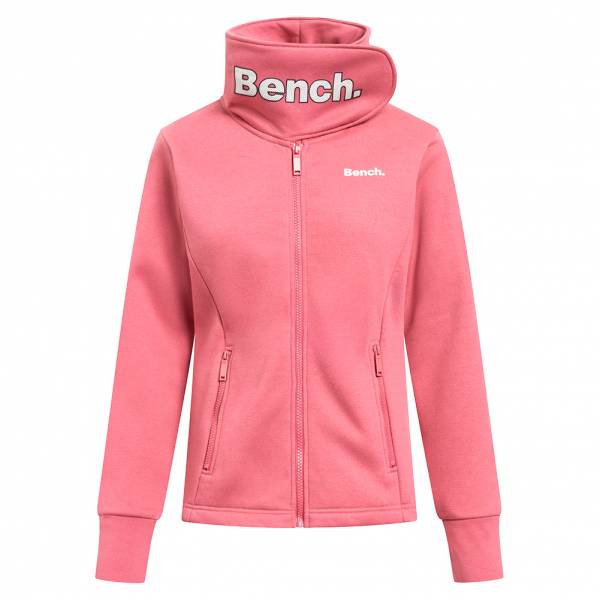 Bench Haylo Women Sweat Jacket with stand-up collar 117439-014-BRIGHTROSE