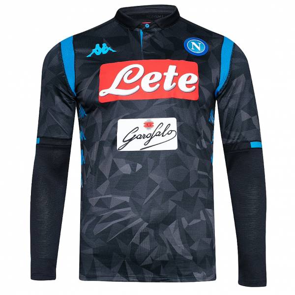 SSC Napoli Kappa Kombat Gara Men Long-sleeved Jersey 3032TE0-BLACK FANTASY