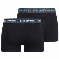 Sergio Tacchini Herren Boxershorts 2er-Pack SA8956374-Blau/Weiß