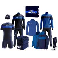 Zeus Apollo Fußball Set Teamwear Box 12-teilig Navy Blau