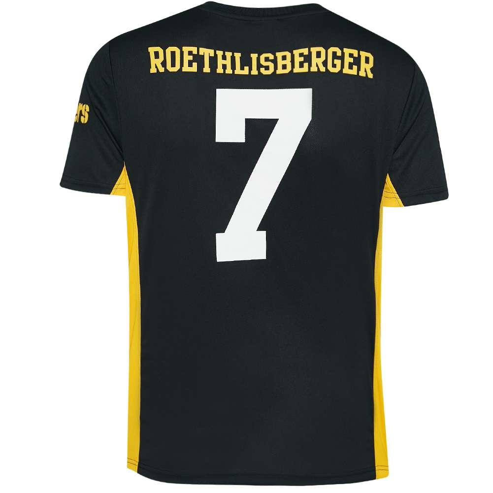 Pittsburgh Steelers NFL Fanatics 7 Ben Roethlisberger Men Jersey MPS6577DB SportSpar