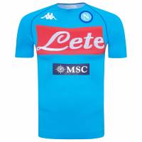 SSC Napoli Kappa Hommes Fonctionnel Maillot d'entraînement 3112P2W-AZZURRO