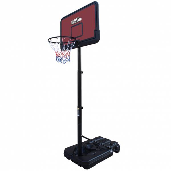 Image of STREETSKILLER Canestro da basket per esterni regolabile in altezza 2,00 - 3,05 m rosso/nero064