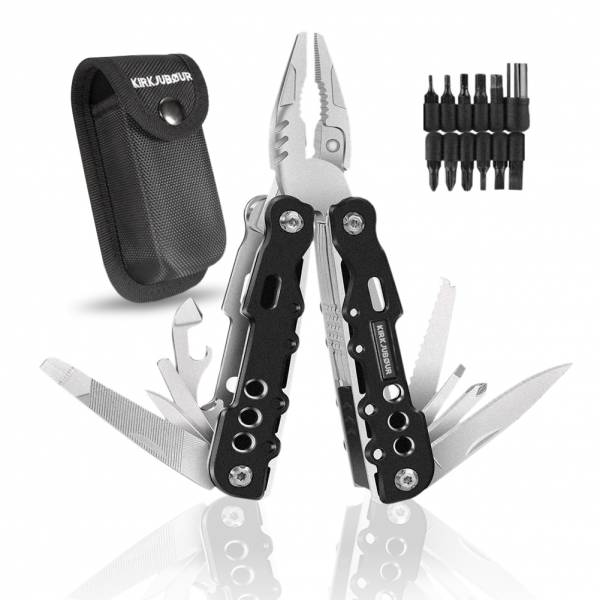 KIRKJUBØUR® &quot;Hödur&quot; Stainless steel 14-in-1 multi-tool