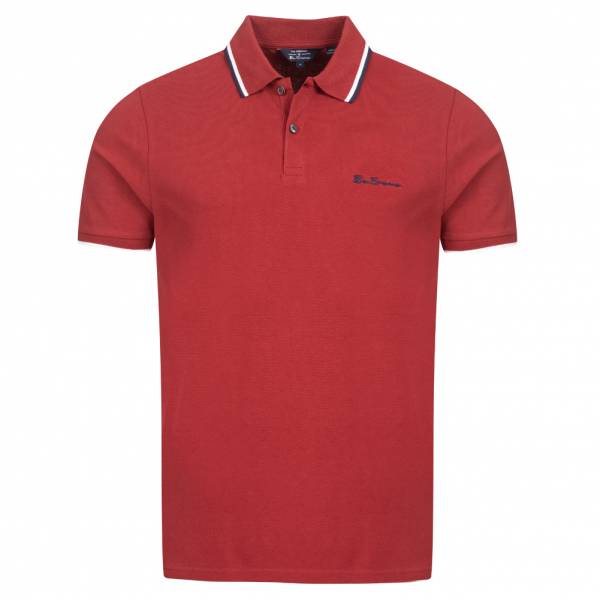 BEN SHERMAN Twin Tipped Hommes Polo 0076270-ROUGE