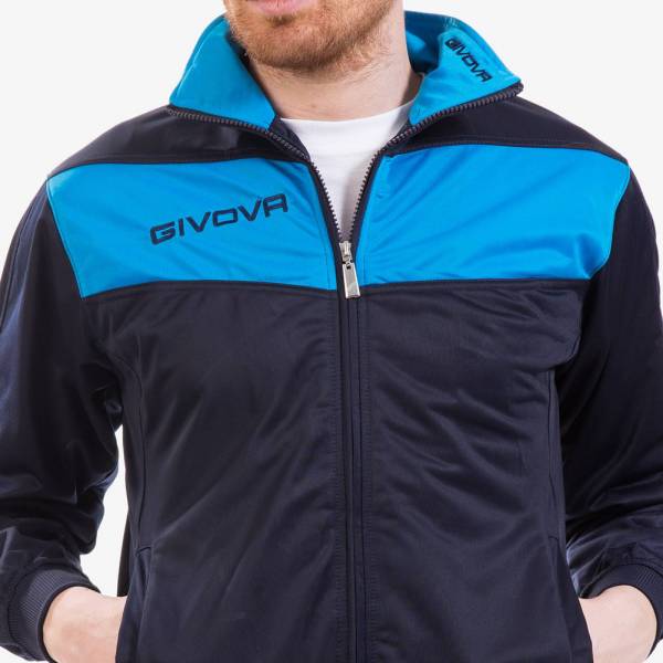 Givova Tuta Visa Completo Sportivo Blu Scuro / Turchese | Scontosport.it