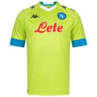 SSC Napoli Kappa Kombat Pro Uomo Maglia 31126ZW-VERDE LIME AZZURRO