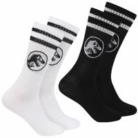 Jurassic World Hommes Chaussettes de sport 2 paires 93892320-rayé