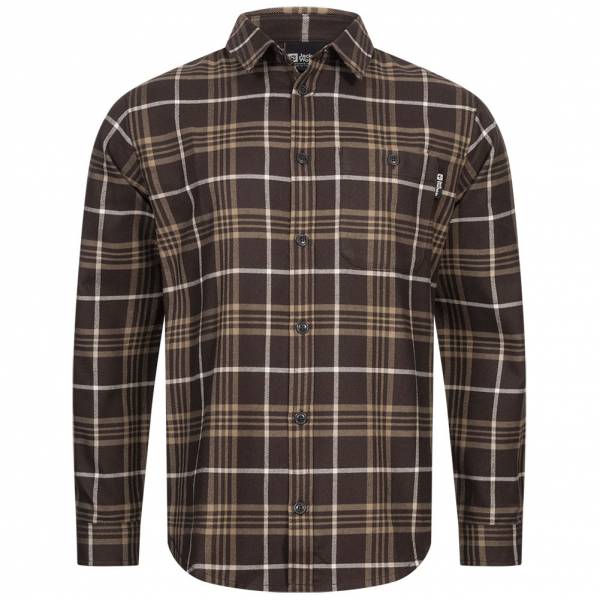 Image of Jack Wolfskin Cabin View Uomo Flanella Camicia a maniche lunghe 1403581-8251064