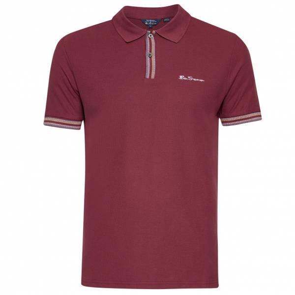 BEN SHERMAN Twin Tipped Mężczyźni Koszulka polo 0074693-MAROON