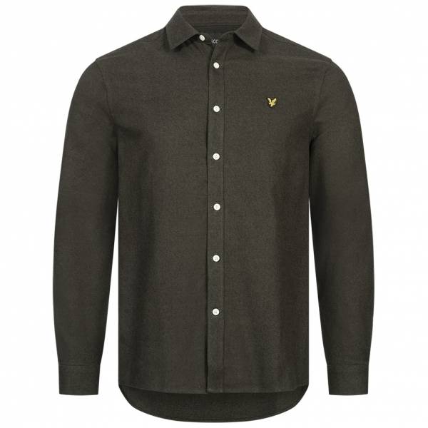 Lyle y Scott Multi Yarn Brushed Hombre Camisa de manga larga LW1402V-W317