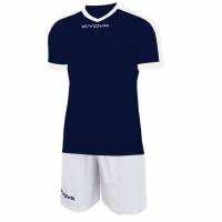 Givova Kit Revolution Voetbalshirt met Shorts marineblauw