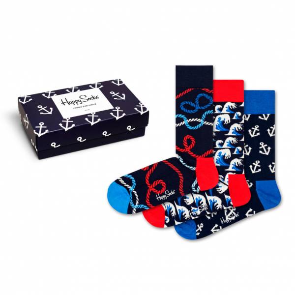 Happy Socks Cruise Gift Cadeauset Sokken 3 paar SXCRU08-6500