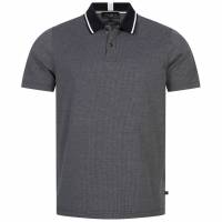 TED BAKER Mini Jacquard Stitch Mężczyźni Koszulka polo 261464-DK-NIEBIESKI