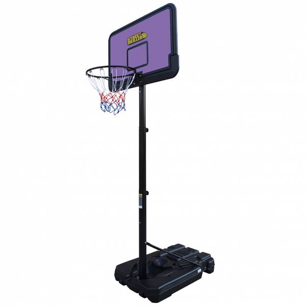 Image of STREETSKILLER Canestro da basket per esterni regolabile in altezza 2,00 - 3,05 m viola/giallo064