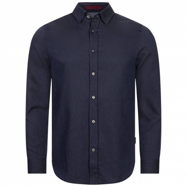 TED BAKER Crotone Herring Men Long-sleeved Shirt 272031-NAVY