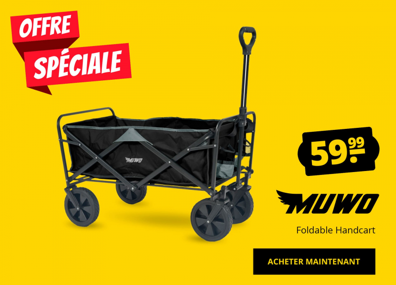 MUWO Foldable Handcart  seulement 59,99 €!