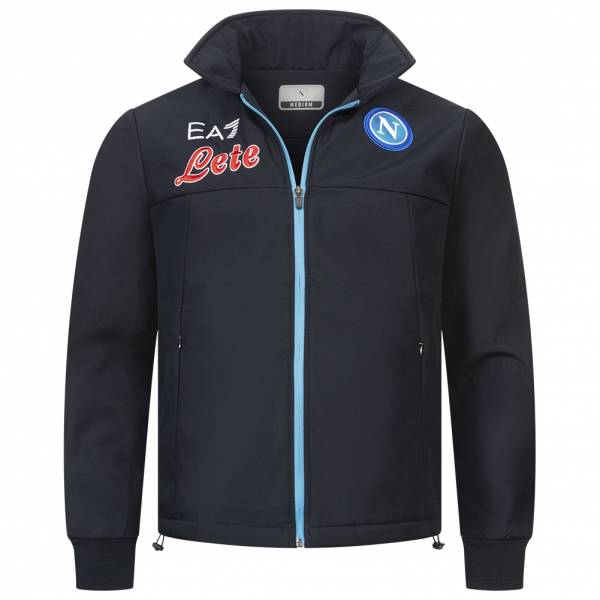 SSC Neapel EA7 Emporio Armani Heren UEFA Softshell-jack EASSCN23RU10-BLU