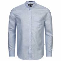 TED BAKER Granan Linen Shirt Herren Langarm Hemd 270584-LT-BLUE