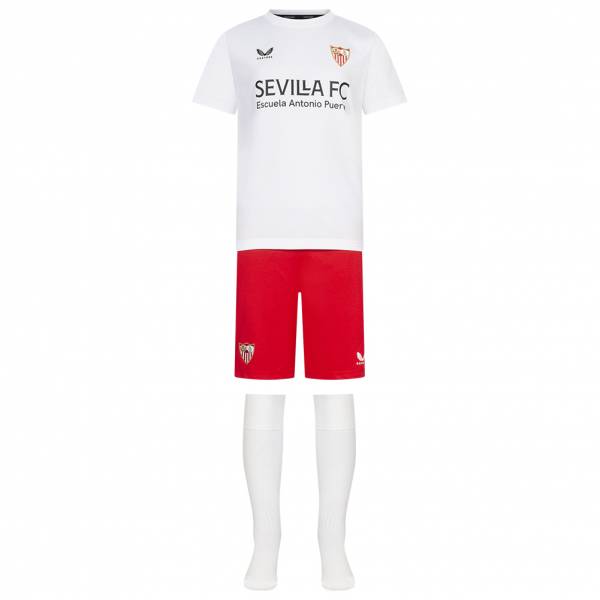 Image of FC Sevilla CASTORE Bambini Divisa da calcio per la trasferta TI2243-WHITEREDWHITE064