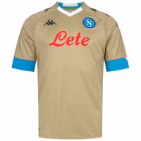 SSC Napoli Kappa UEFA Pro Mężczyźni Koszulka 31126VW-BEŻOWY AZZURRO