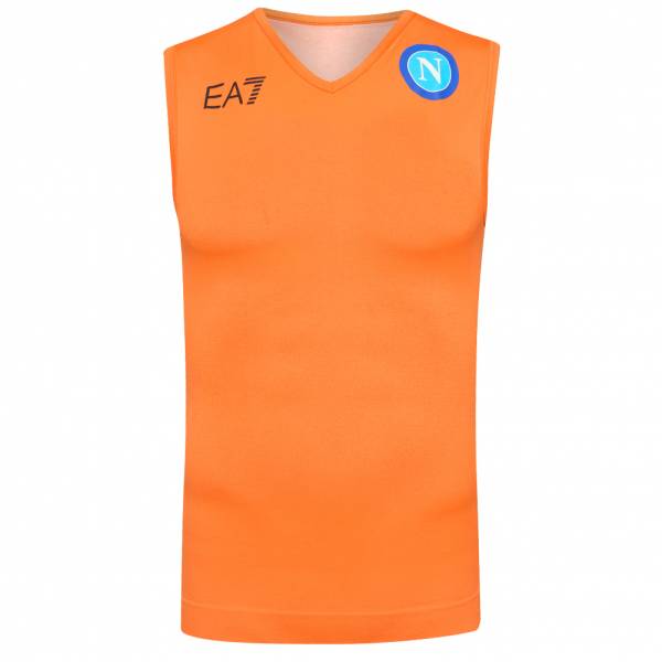 SSC Neapel EA7 Emporio Armani Heren UEFA-functies Tanktop oranje EA7SSCN150-ORANJE