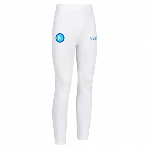 SSC Napoli Kappa Kombat Hombre Pantalones funcionales 31125JW-BIANCO